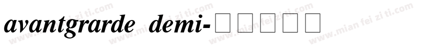 avantgrarde demi字体转换